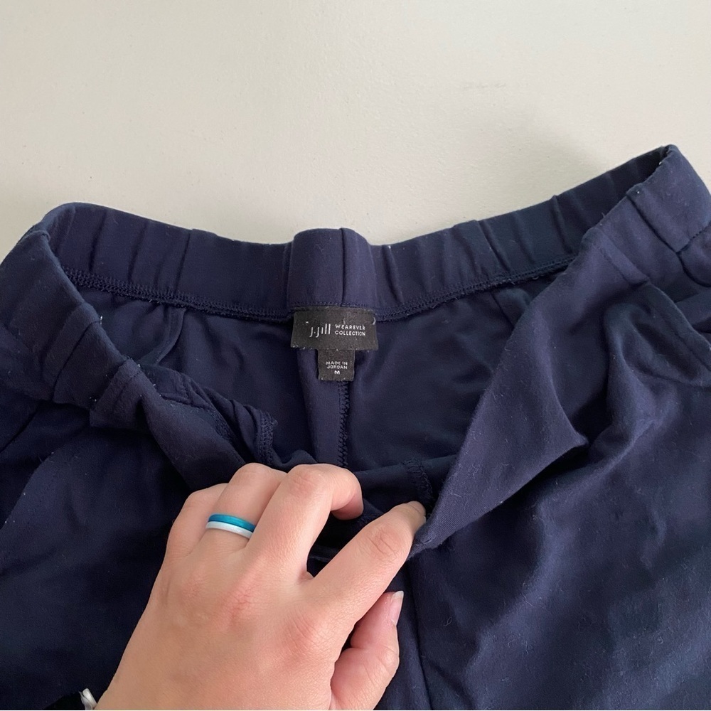 J. Jill size medium navy trouser leggings - Picture 3 of 7